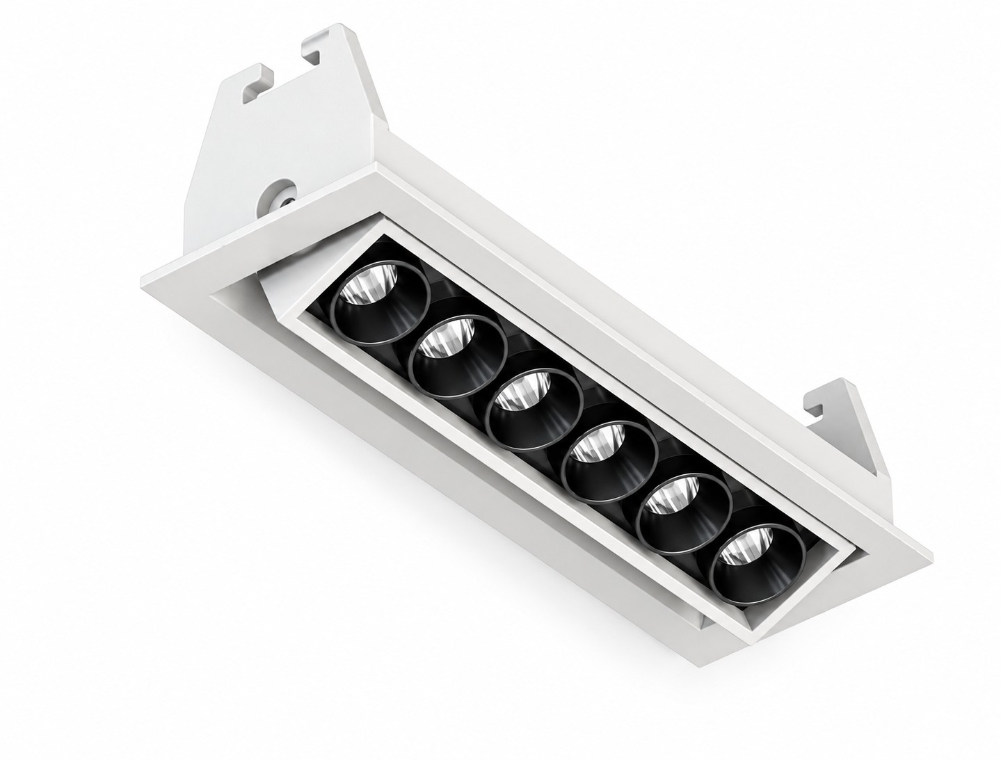 Adjustable Recessed Linear LED Spotlight 6–20W, 3/6/12 Heads | KONS GSD-S Series
