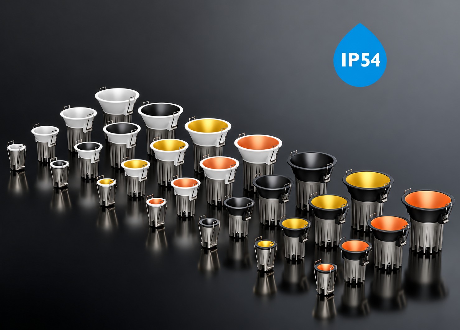 Deep Recessed LED Downlight 3–15W with Multiple Reflector Finishes for Commercial Projects | KONS TSD011 Series