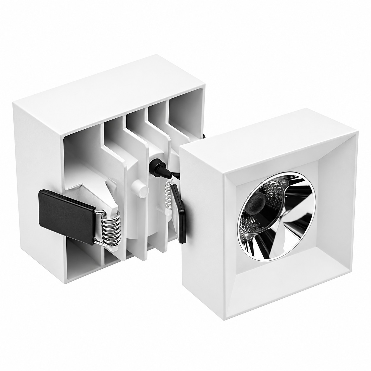 Recessed LED Spotlights with Round and Square Trims | KSNMW Series