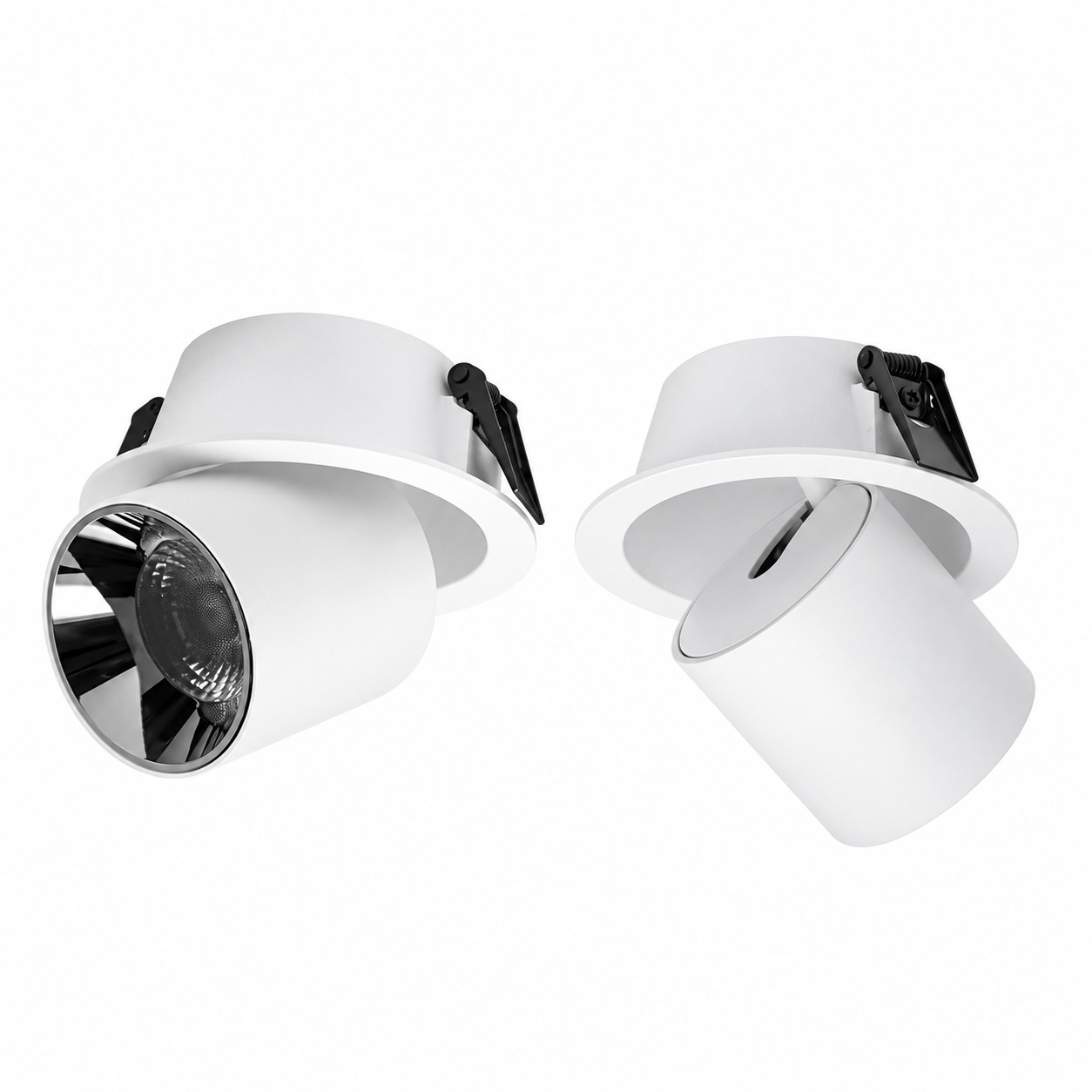 Retractable Adjustable Recessed LED Spotlight | KONS