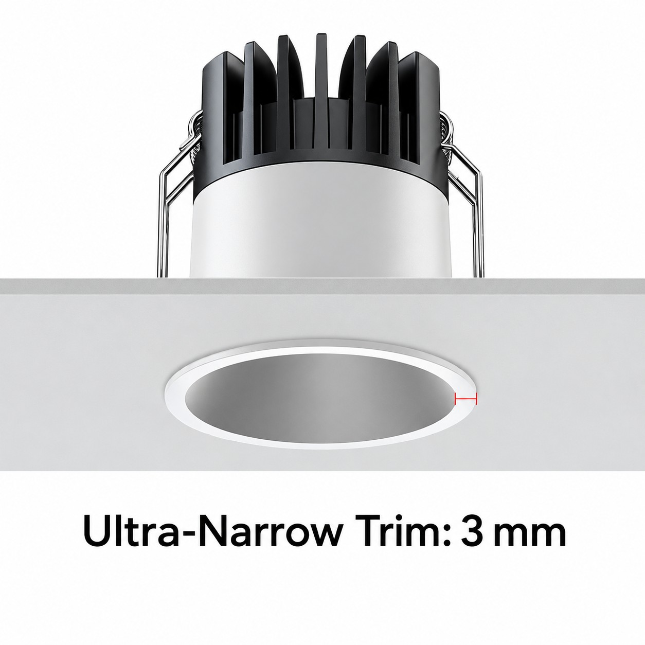 Ultra-Narrow Trim LED Downlight 3–12W for Commercial Projects | KS-TD071 Series