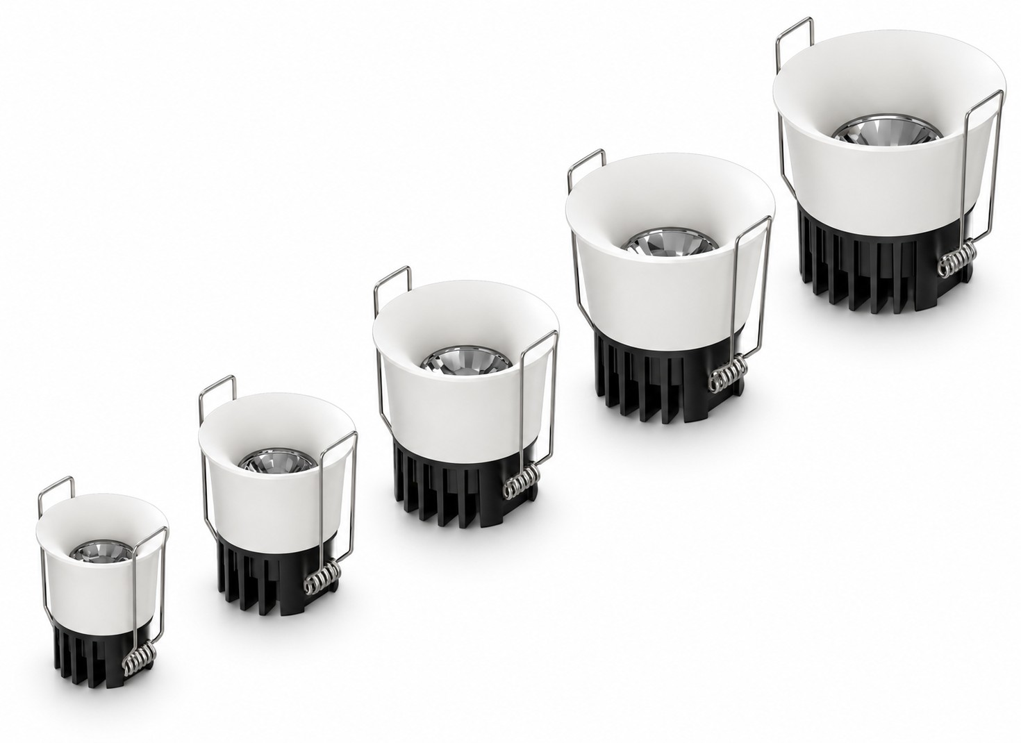 Curved Recessed LED Downlight 3–12W for Commercial Projects | KS-TD072 Series