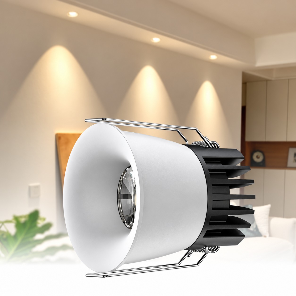 Curved Recessed LED Downlight 3–12W for Commercial Projects | KS-TD072 Series