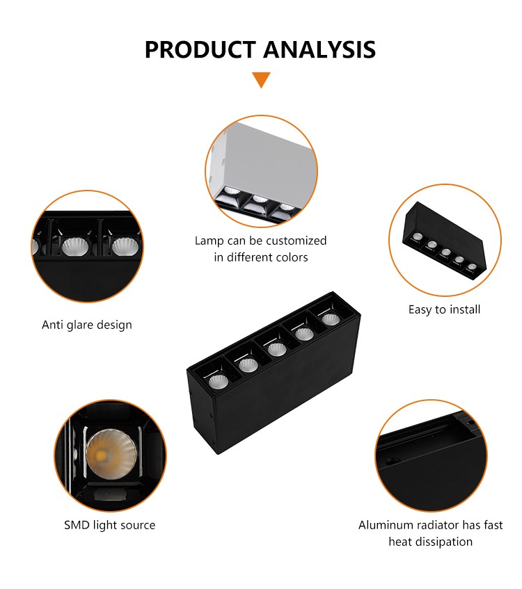 Black Indoor Led Linear Downlight Black Indoor Led Linear Downlight