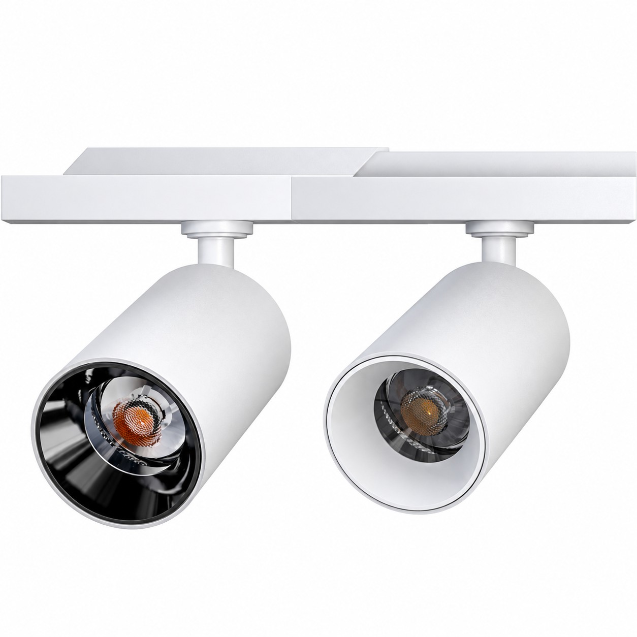 Adjustable LED Track Spotlight with Black or White Reflector | KONS