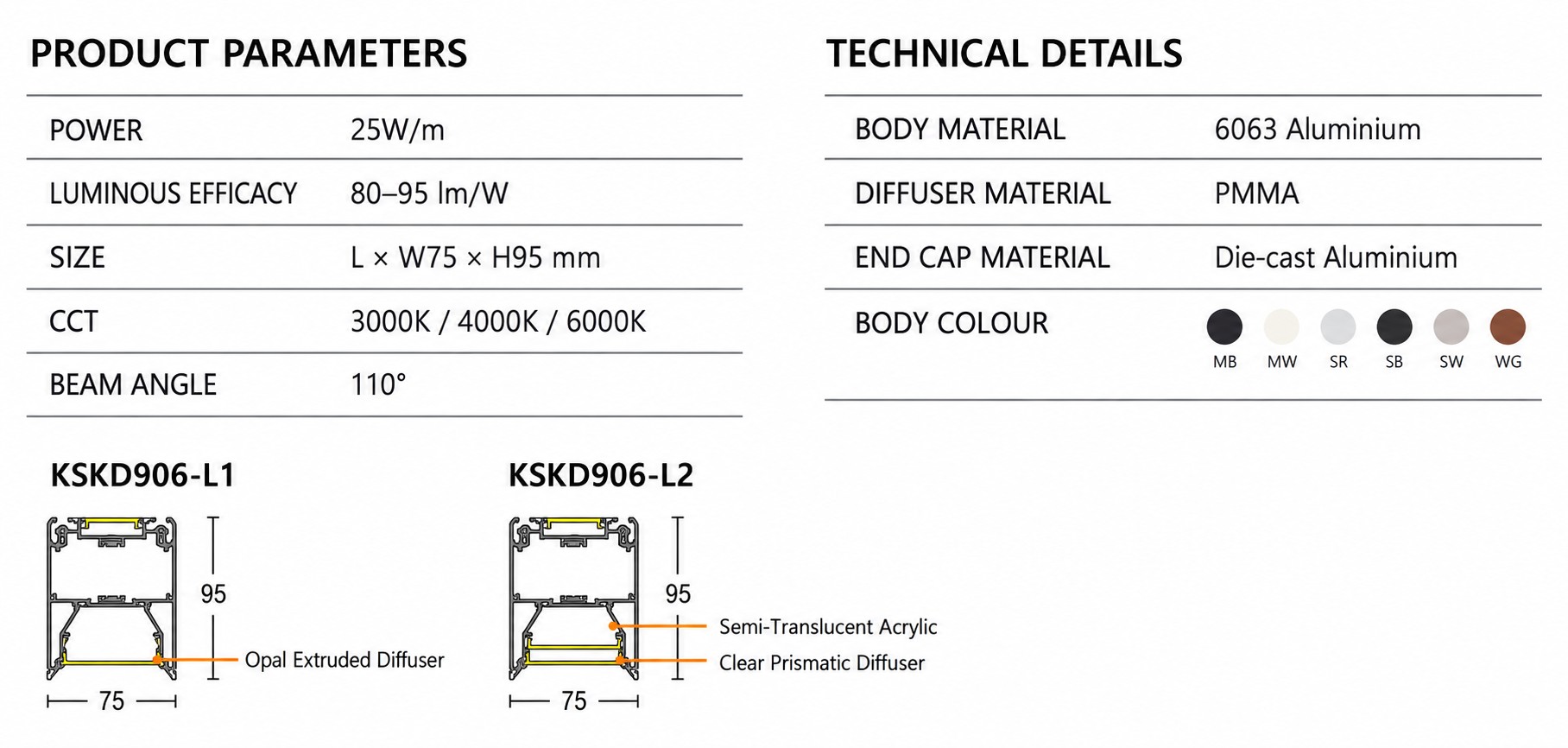 KONS KSKD906-L1 / L2 Custom Linear LED Pendant Light for Commercial Projects KONS KSKD906-L1 / L2 Custom Linear LED Pendant Light for Commercial Projects
