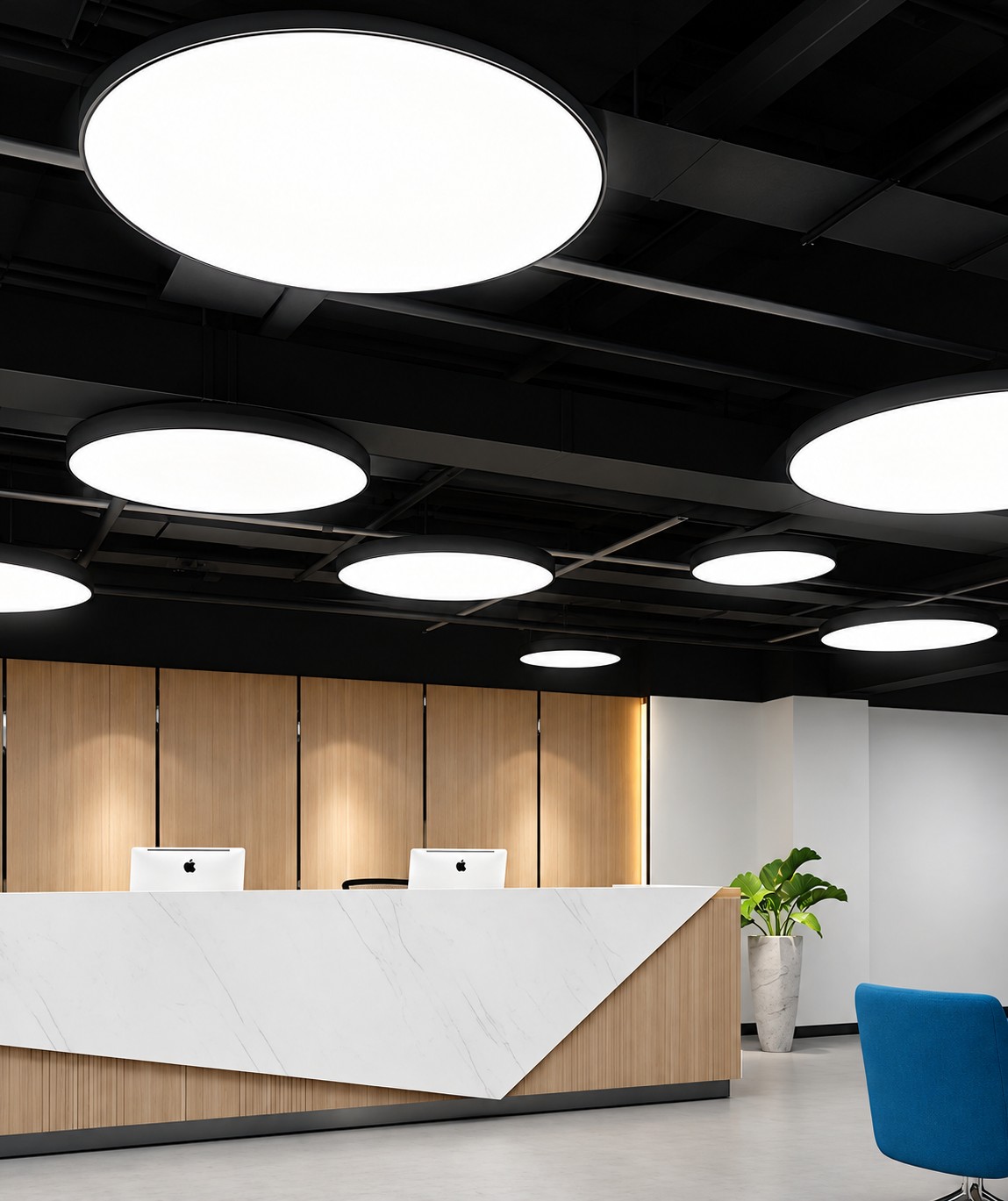 KONS Round Surface-Mounted LED Ceiling Light, 12W–60W KONS Round Surface-Mounted LED Ceiling Light, 12W–60W